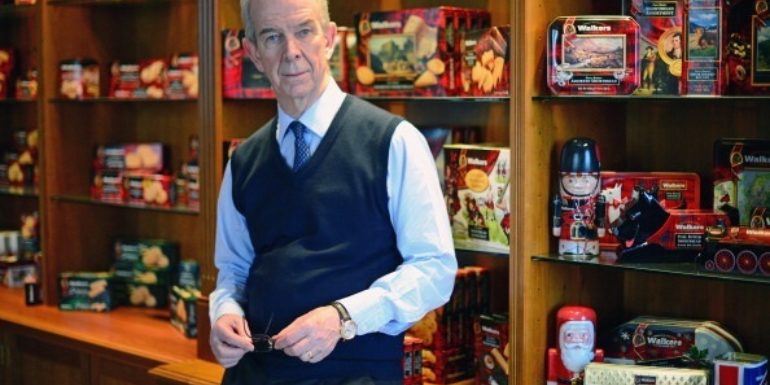 James Walker, one of the managing directors poses at the Walker shortbread factory